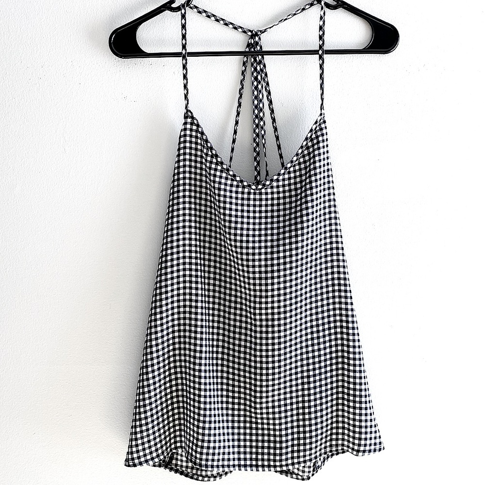 ABERCROMBIE & FITCH checkered sleeveless top